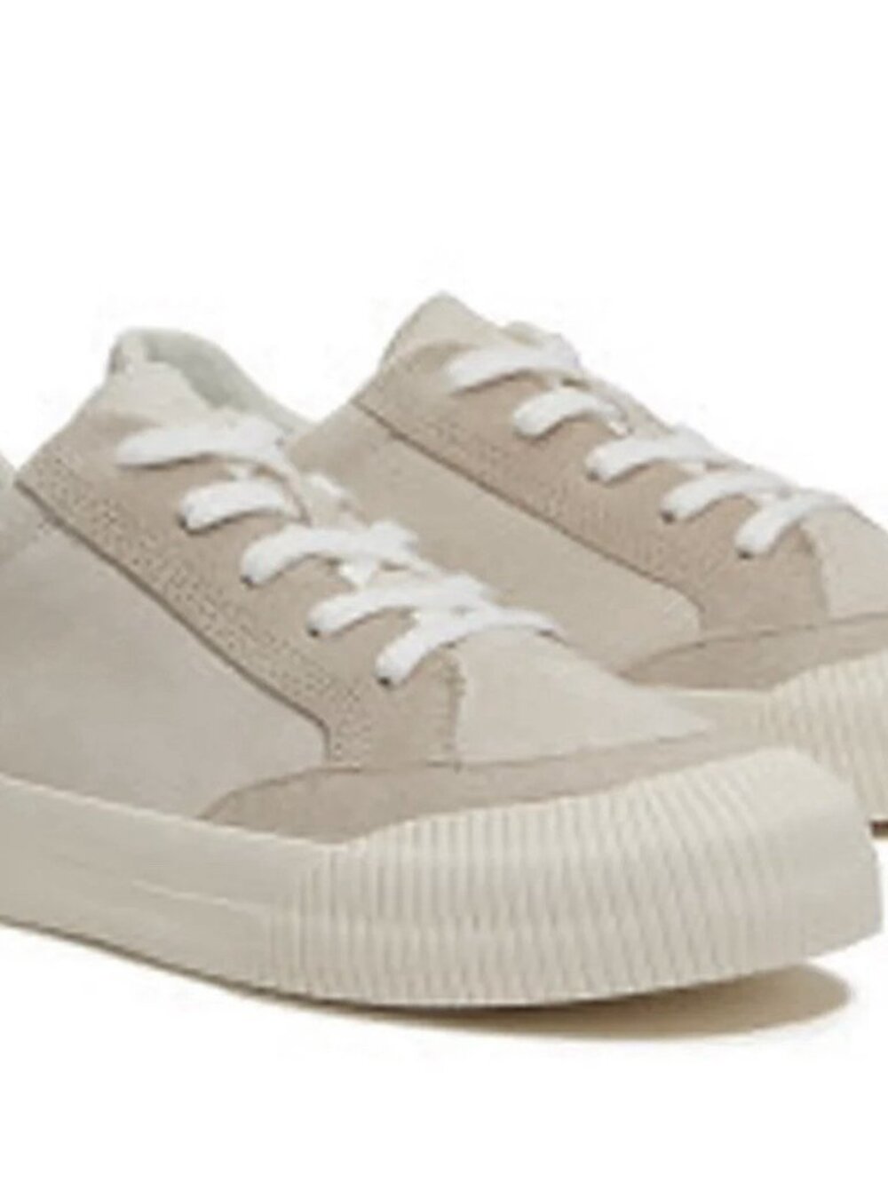 Timberland Skyla Bay 2.0 Sneaker Women's Cream Beige Suede LaceUp Low Top - Sz 8